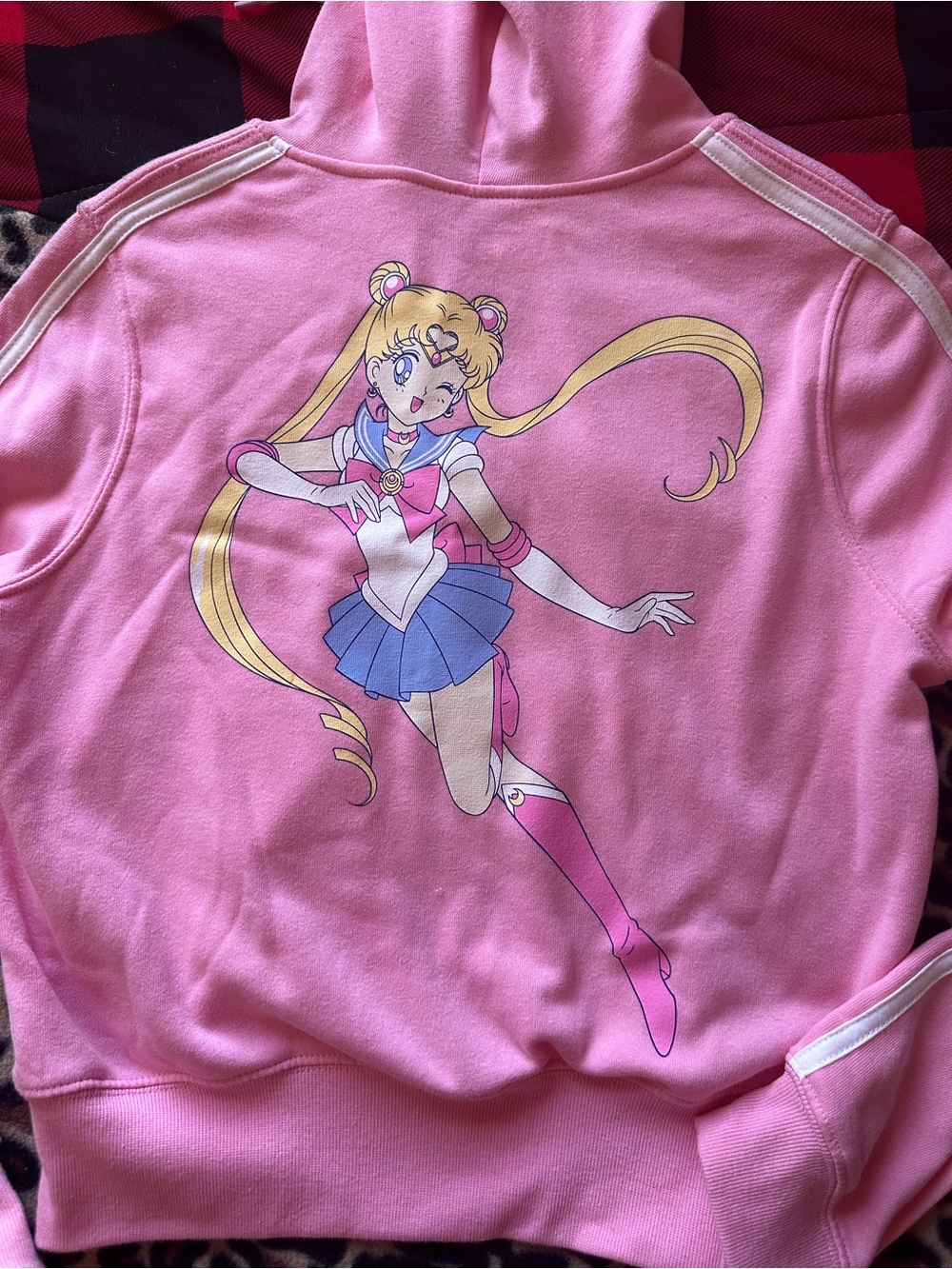 Pink Sailor Moon Graphic Hoodie - Women's Sweatshirt